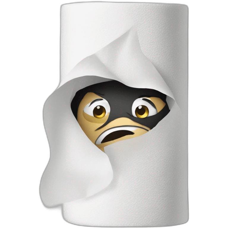 Paper towel bandit emoji