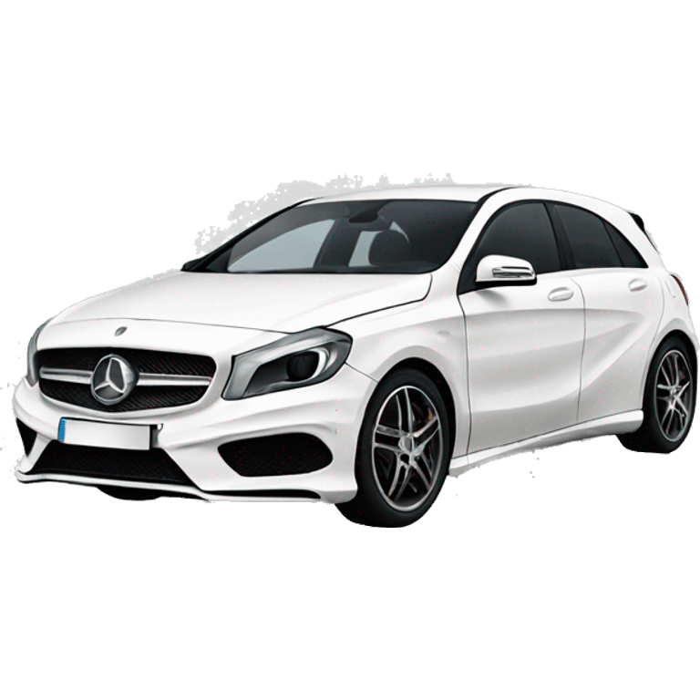 Mercedes benz classe a white  emoji