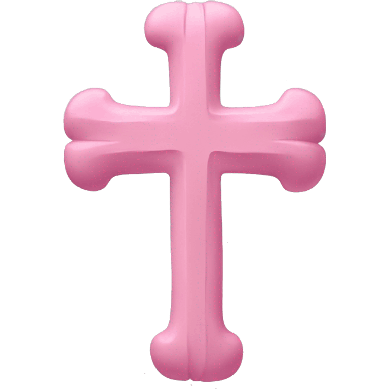 Pastel pink cross emoji