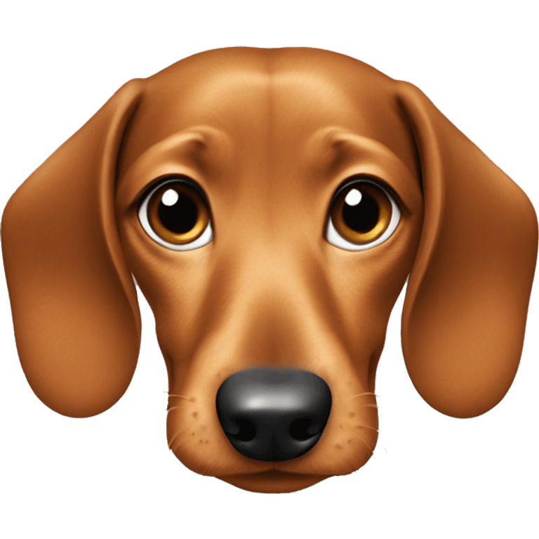 Dachshund with collar that’s says “Emma” emoji