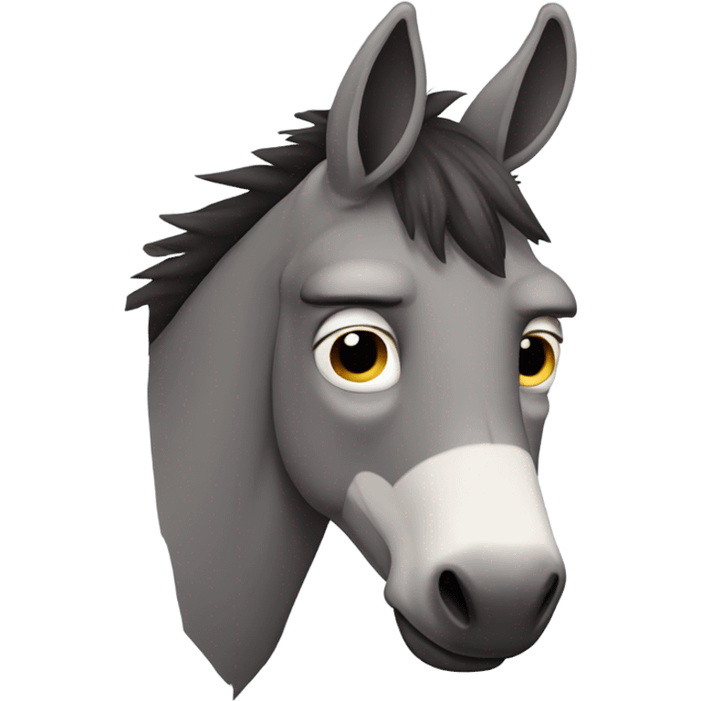 Sad donkey emoji