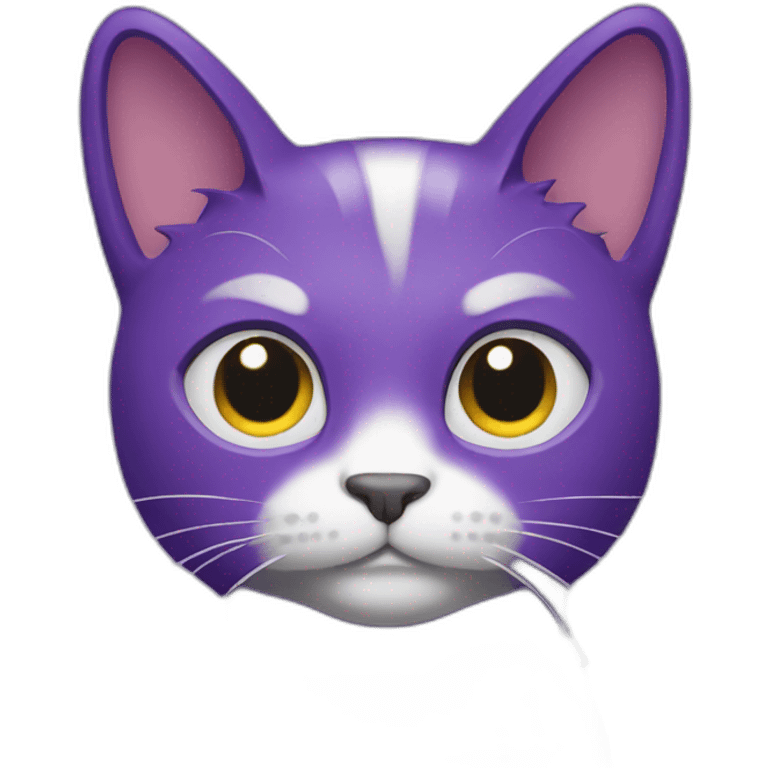 Purple Cat with camera emoji