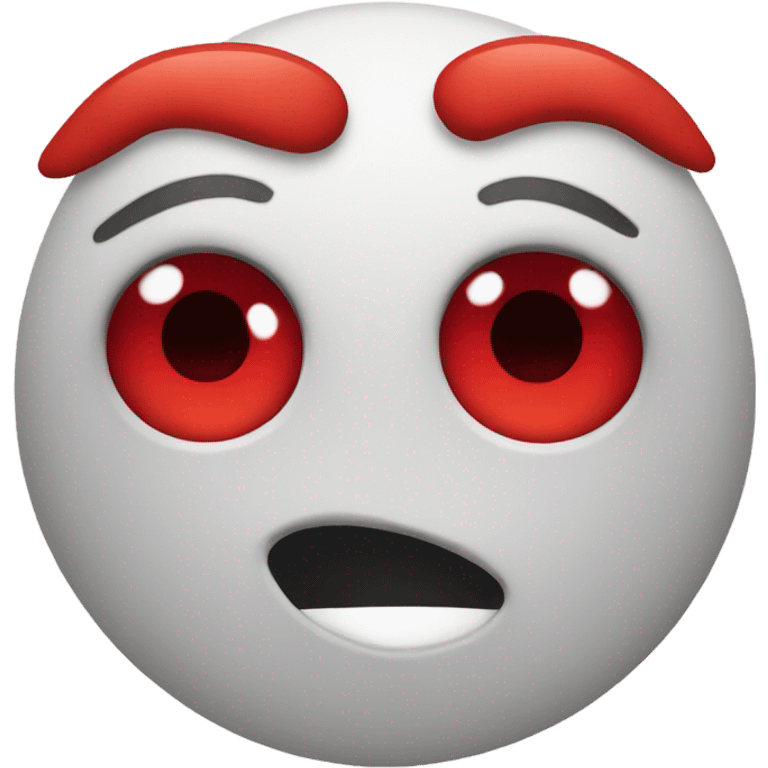 Emoji with vainy red eyes  emoji