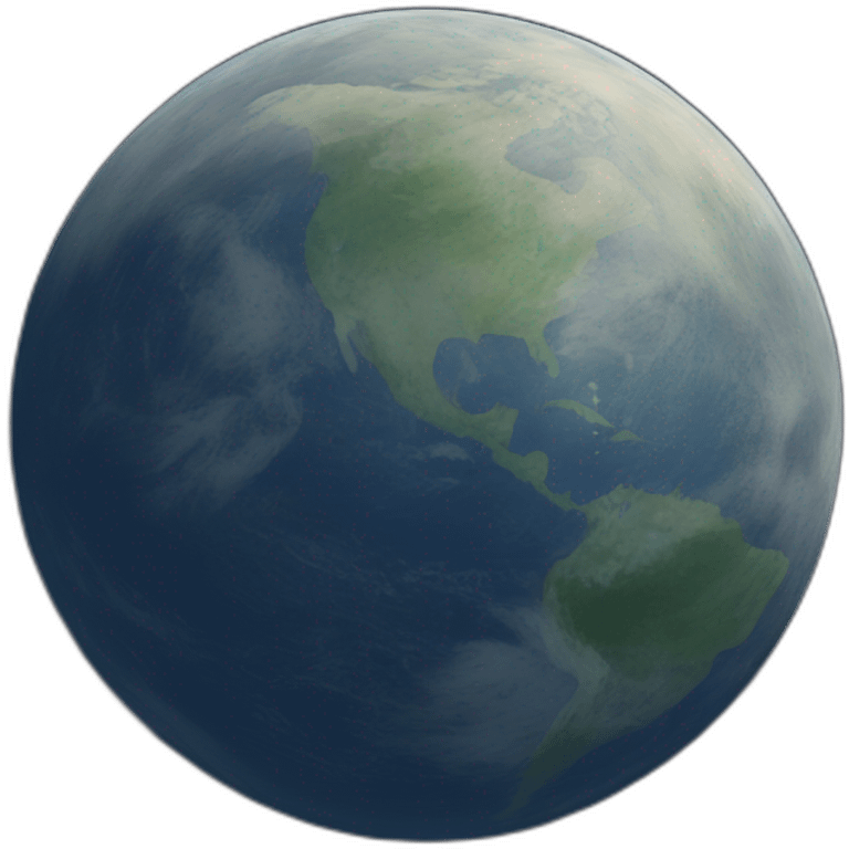 the earth around the moon emoji