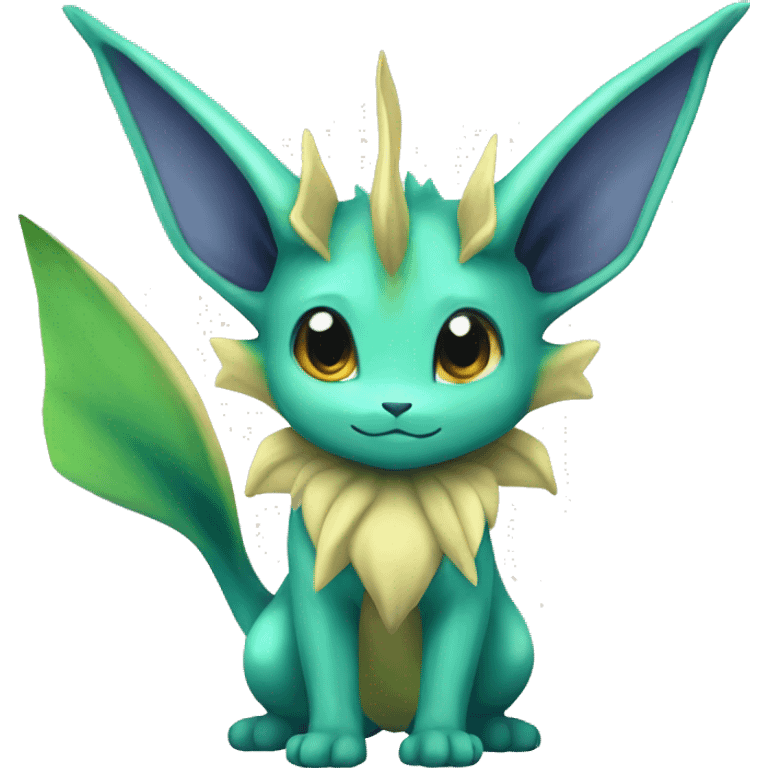 Vaporeon-Leafeon full body emoji