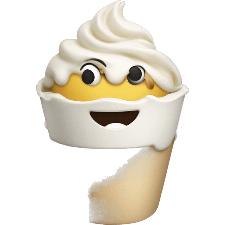 Frozen yogurt emoji