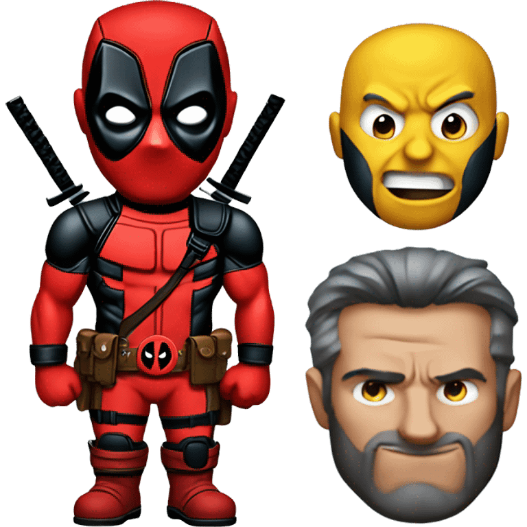 Deadpool with wolverine emoji  emoji