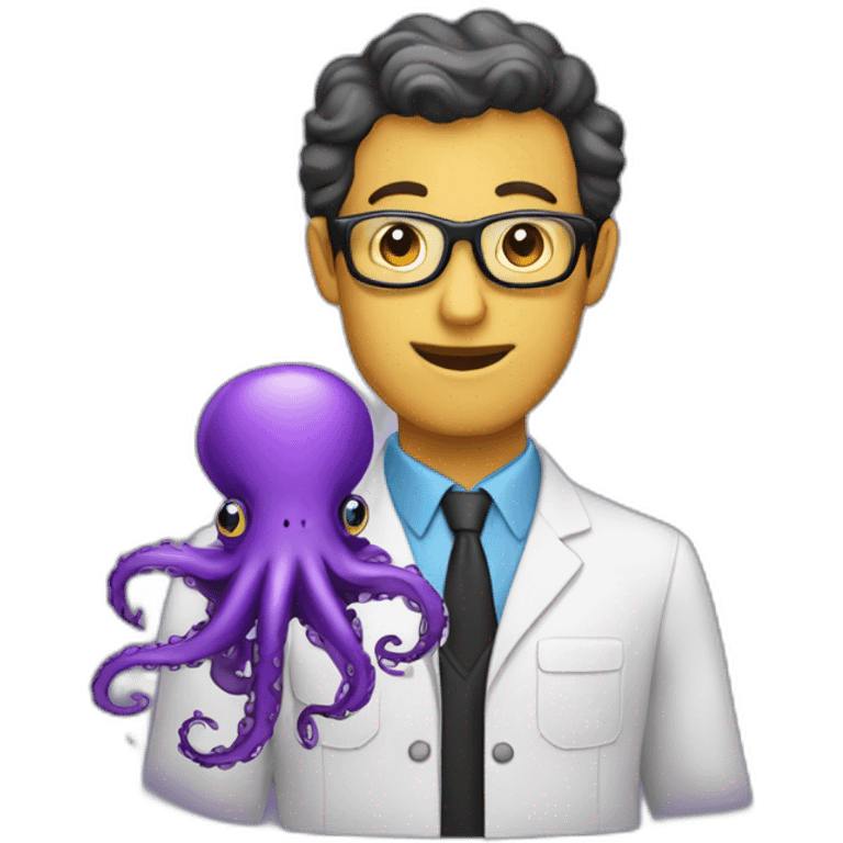 Computer Engineer purple octopus emoji