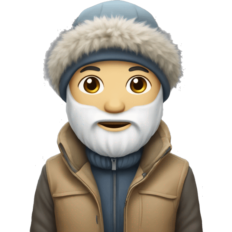 Yakut in winter clothes emoji