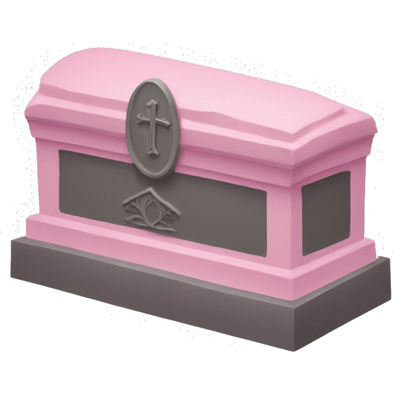 Pink grave emoji