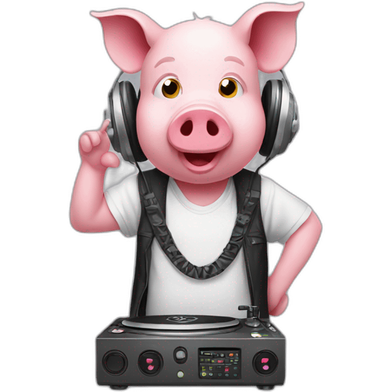 dj pig emoji