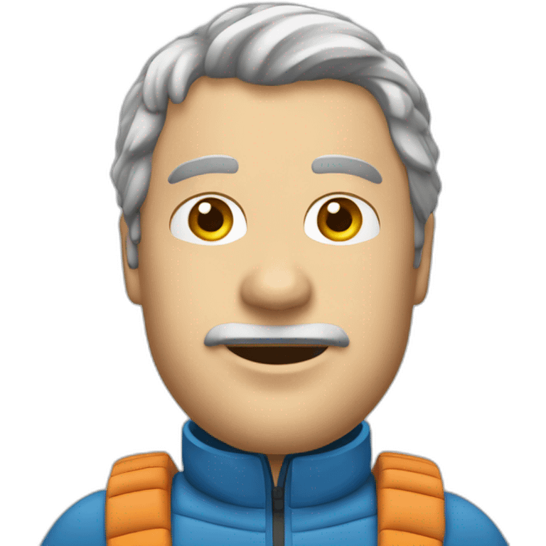 Un gros messieur dans un toboggan emoji