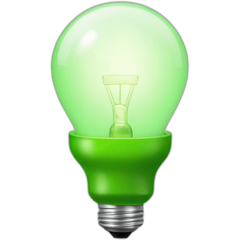 green lightbulb emoji