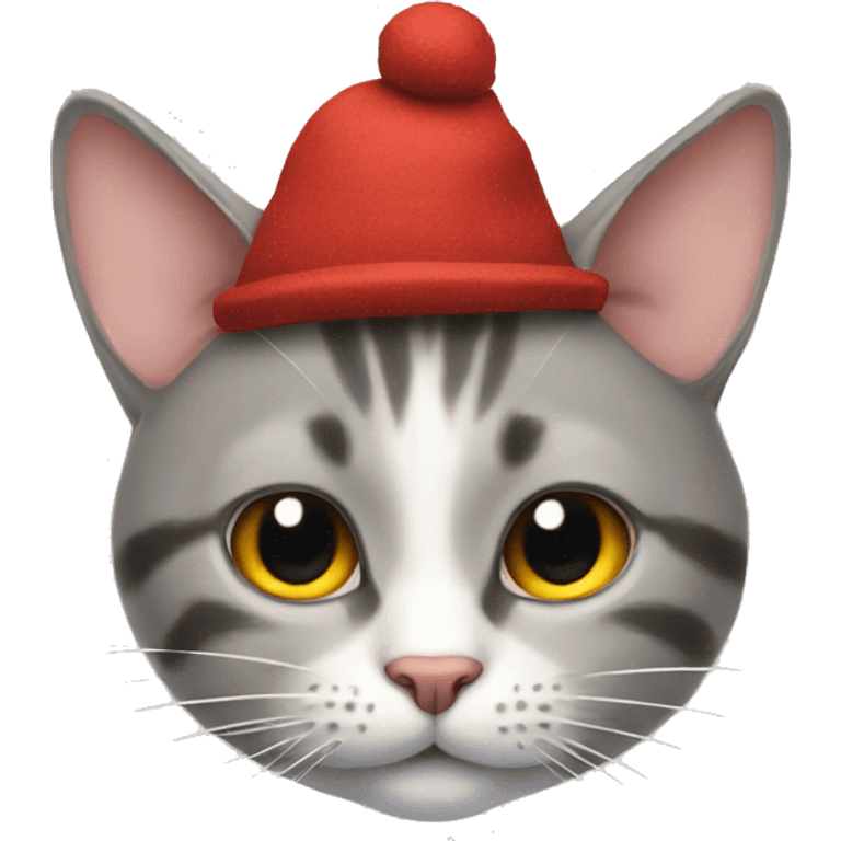 cat with a mouse hat emoji