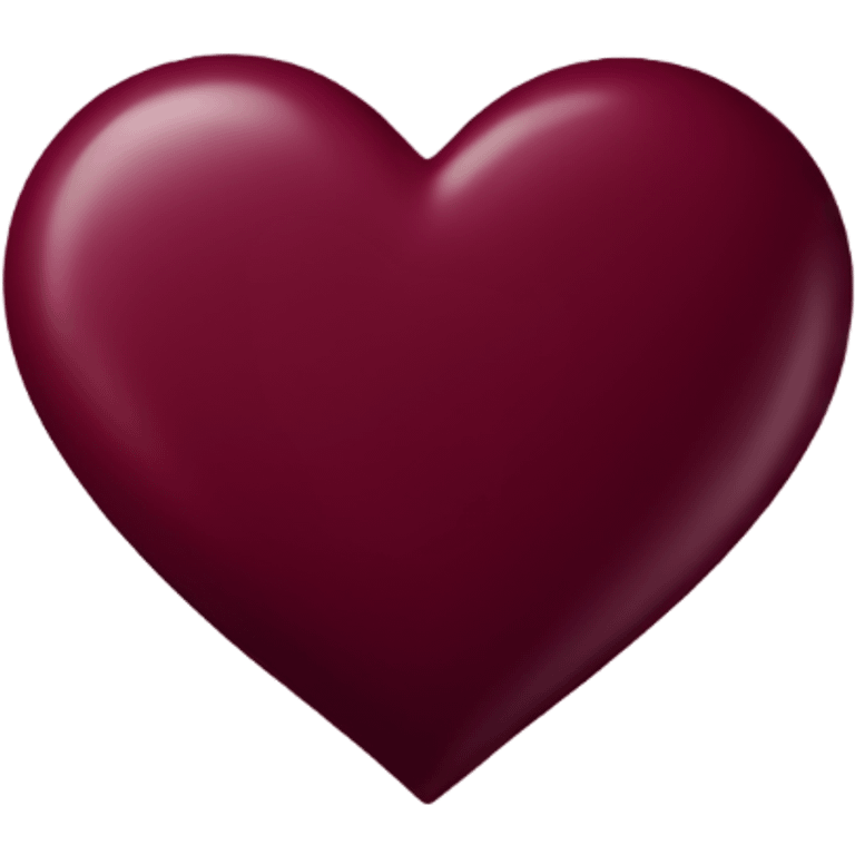 burgundy heart emoji