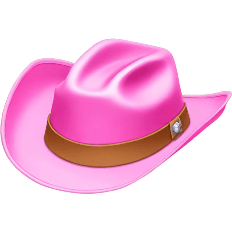 pink cowgirl hat emoji