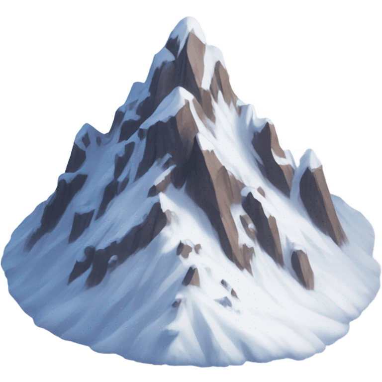 Snow covered mountains  emoji