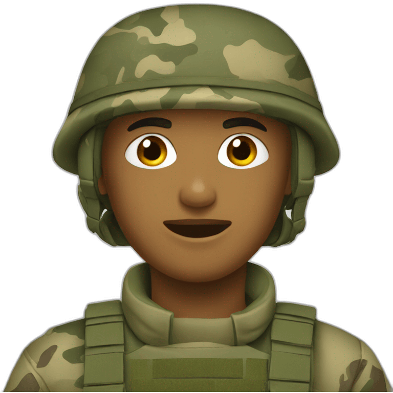 soldier camouflage emoji