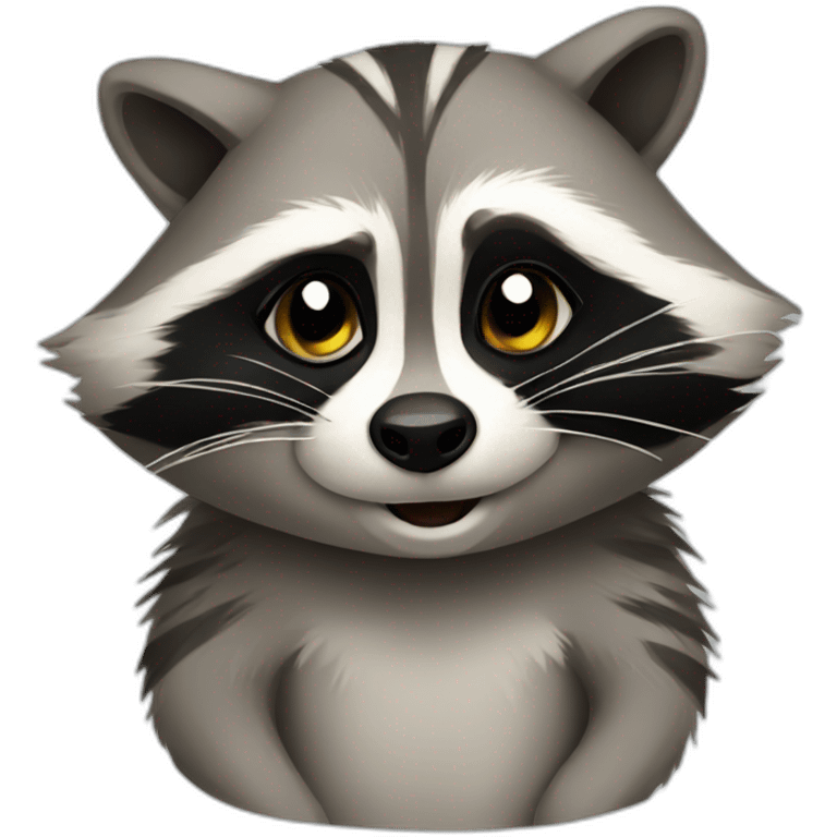 Cute-raccoon emoji