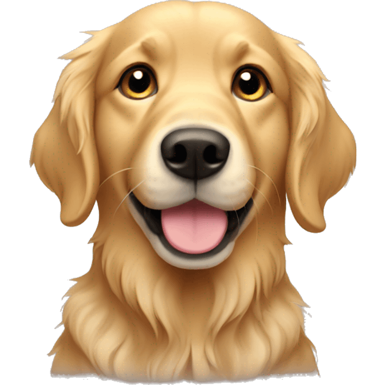 Golden retriever hund emoji