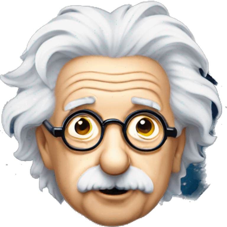 albert einstein star form glasses emoji