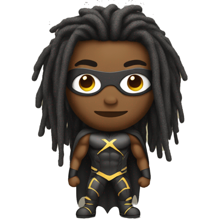 Superhero with dreads  emoji