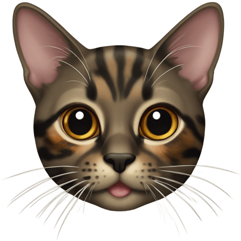 oriental tortoiseshell colored cat emoji