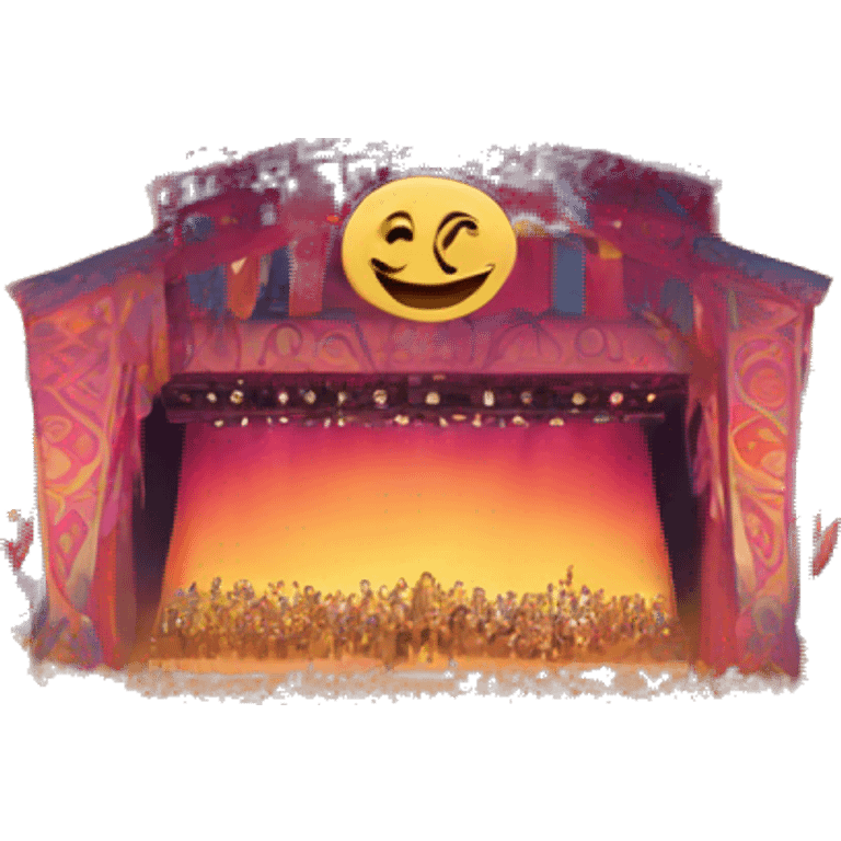 festival with movie emoji