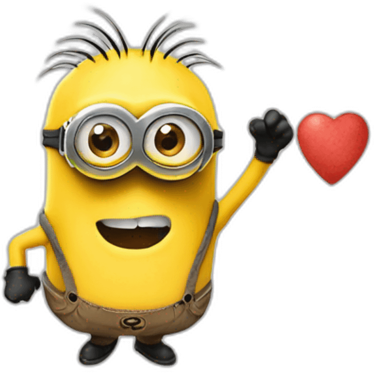 Un Minion mandando un beso en movimiento  emoji