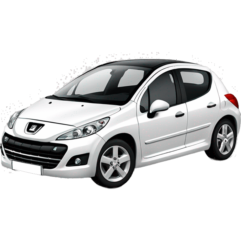 Peugeot 207 whie emoji