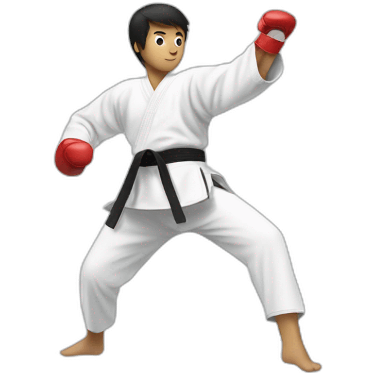 A taekwondo player emoji