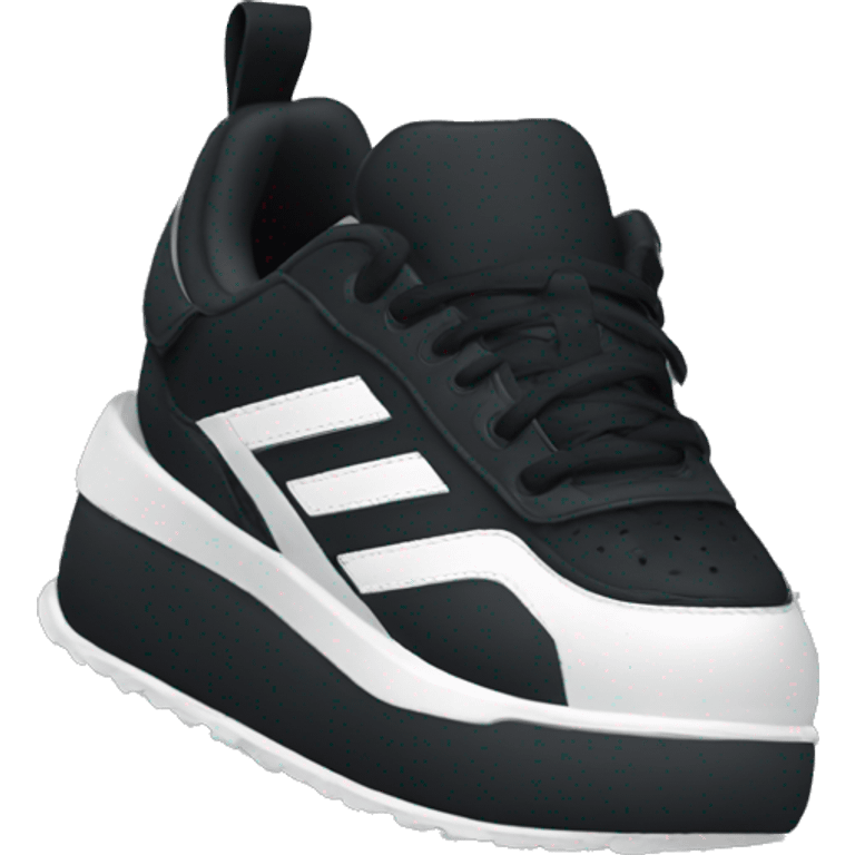 black adidas shoes emoji