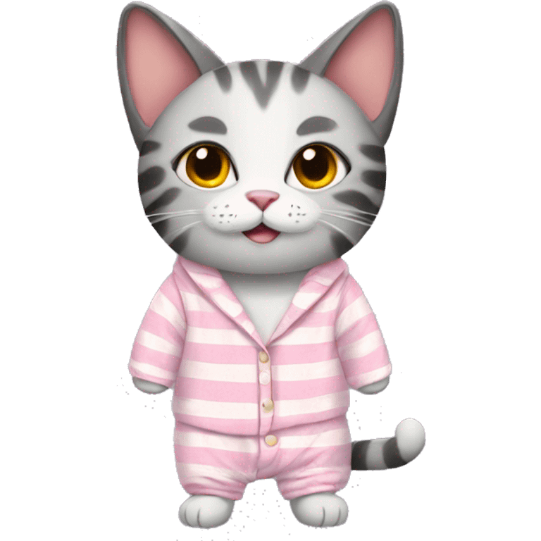 cat in pajamas emoji