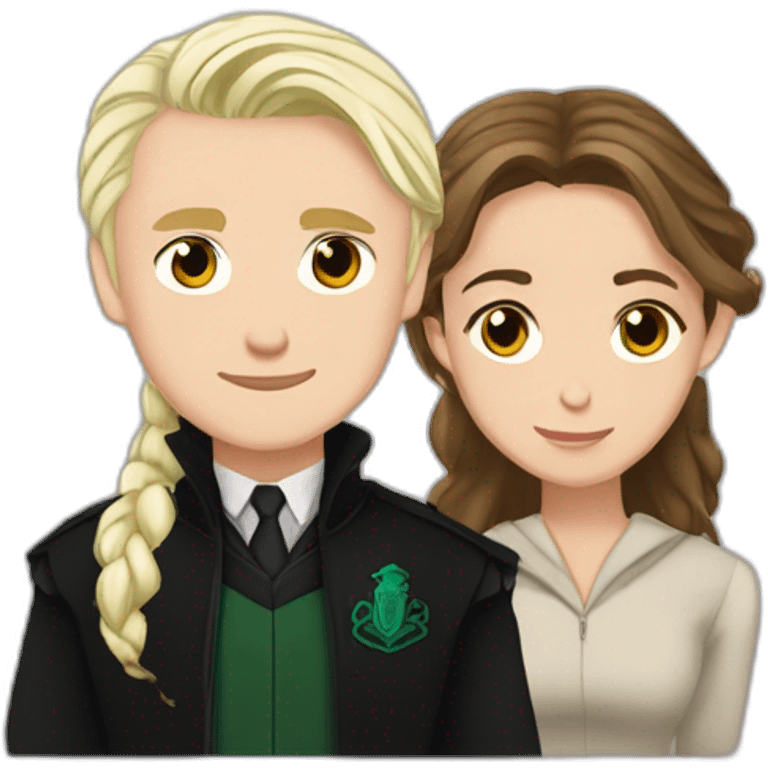 Draco Malfoy and Hermione Granger emoji