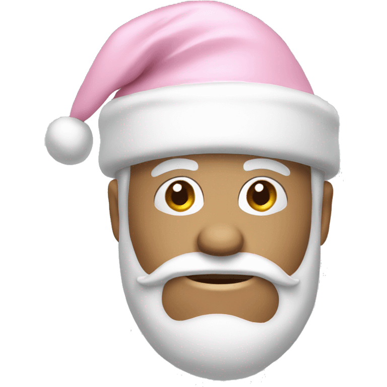 light pink santa hat emoji