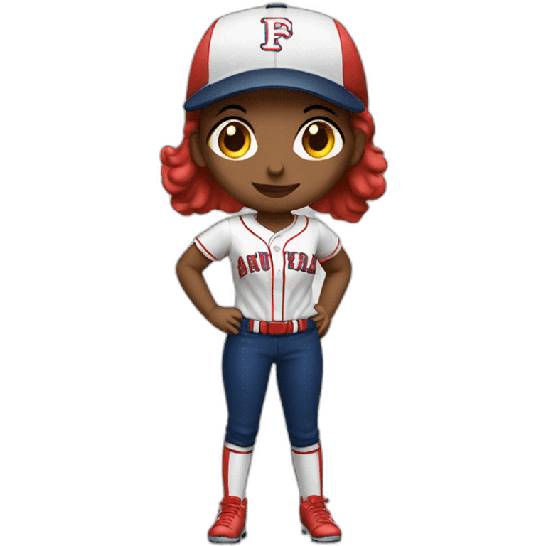 Baseball girl emoji