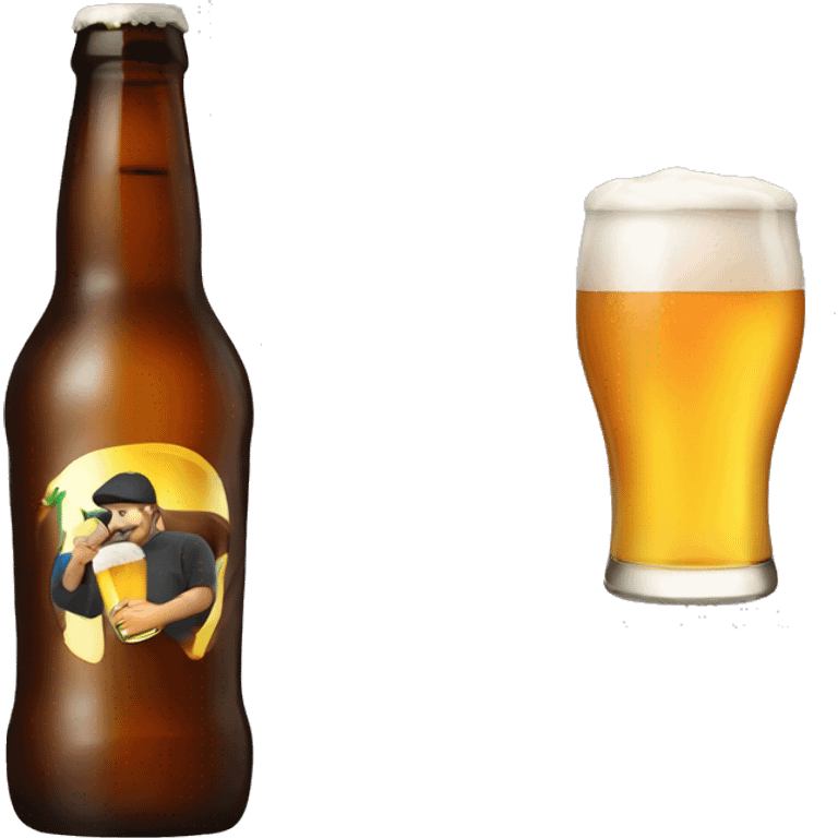 Drinking beer emoji