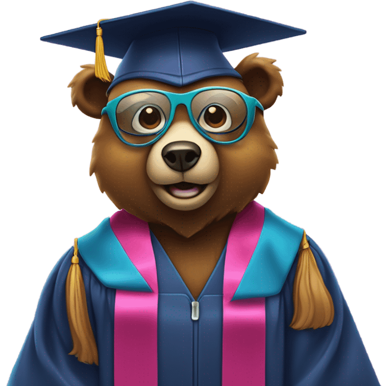 The Kanye west graduation bear emoji