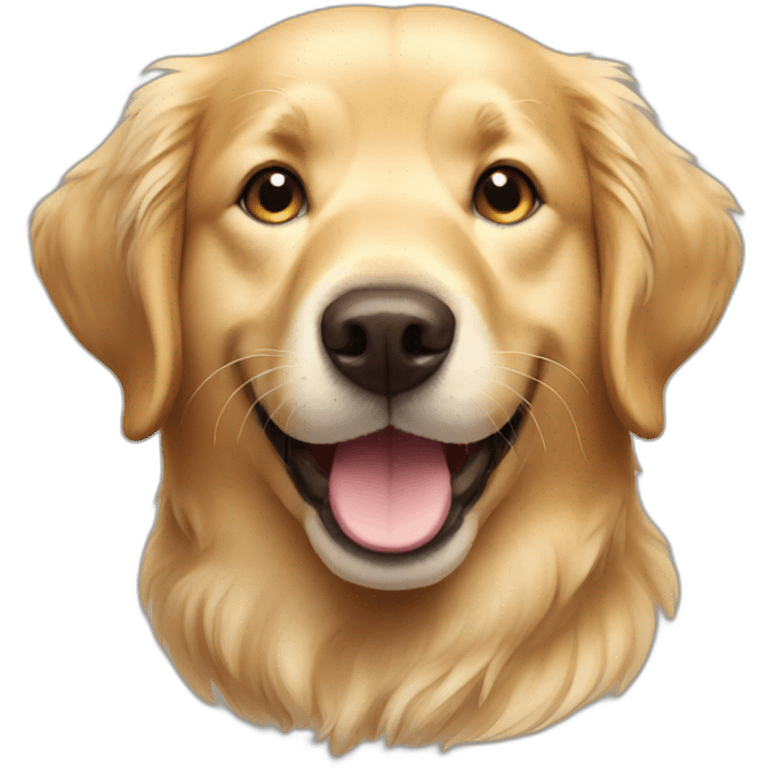 happy golden retriever emoji