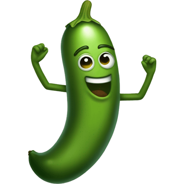 dancing pickle  emoji