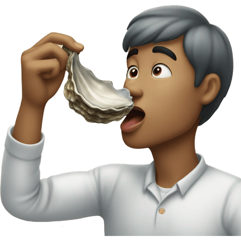 Person licking an oyster  emoji