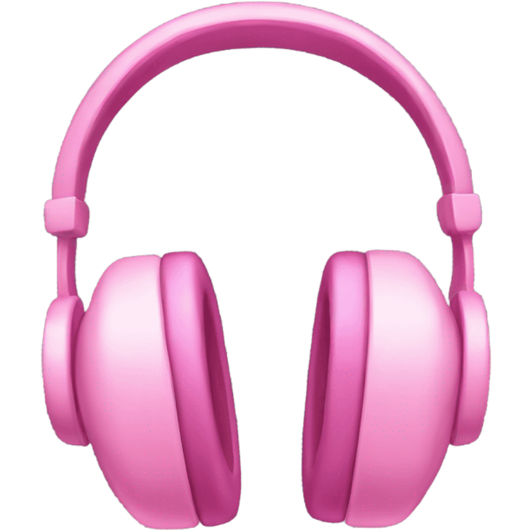 Pink headphones emoji