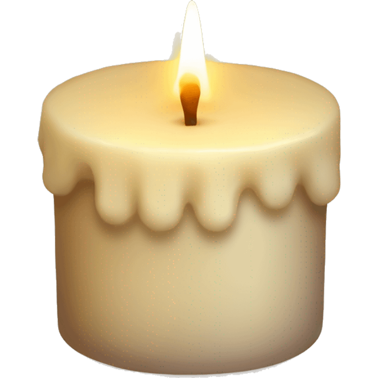 cozy vanilla candle  emoji