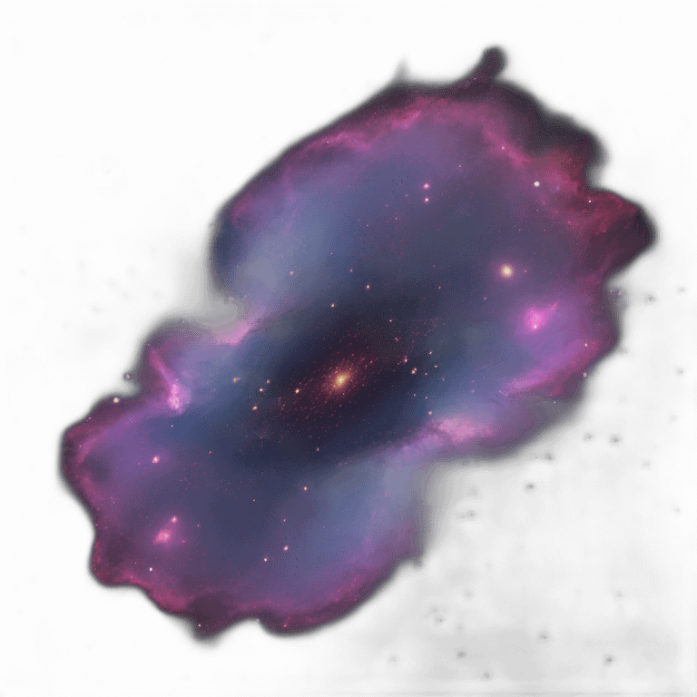 spreading out nebula with dark cosmic space background emoji