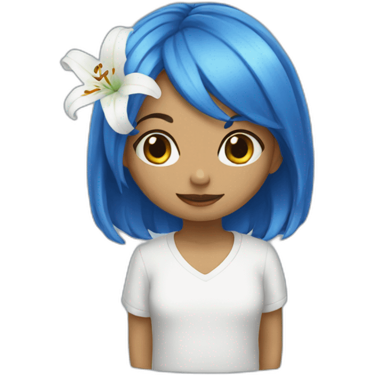 Lily blue emoji