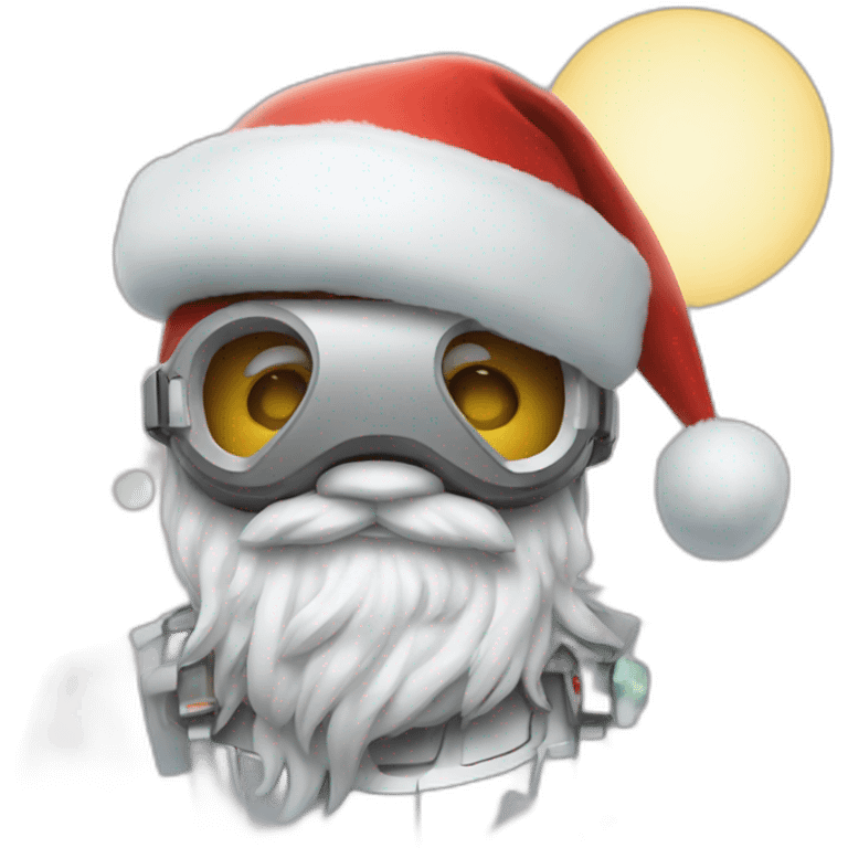  christmas futuristic emoji