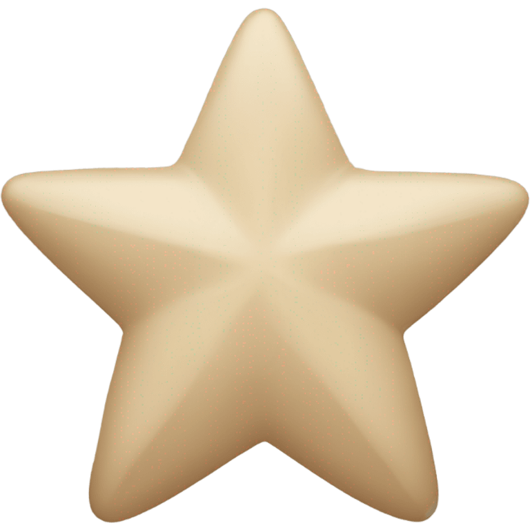 Beige star emoji