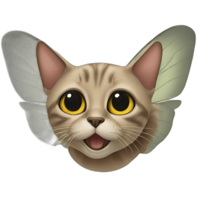 Cat fly emoji