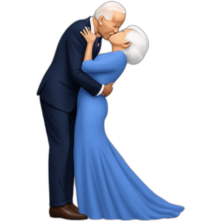 biden kiss modi emoji