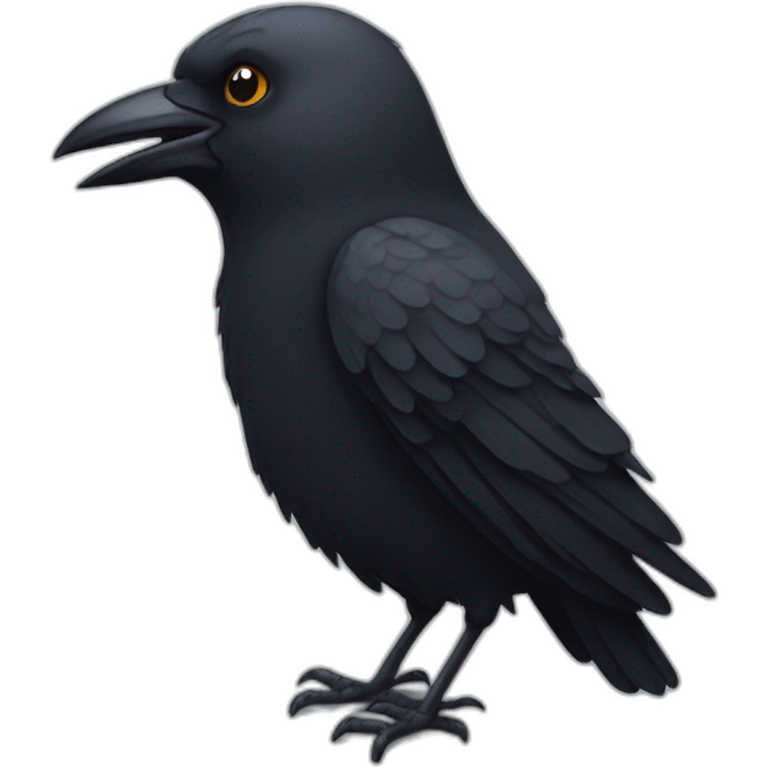 cute crow emoji